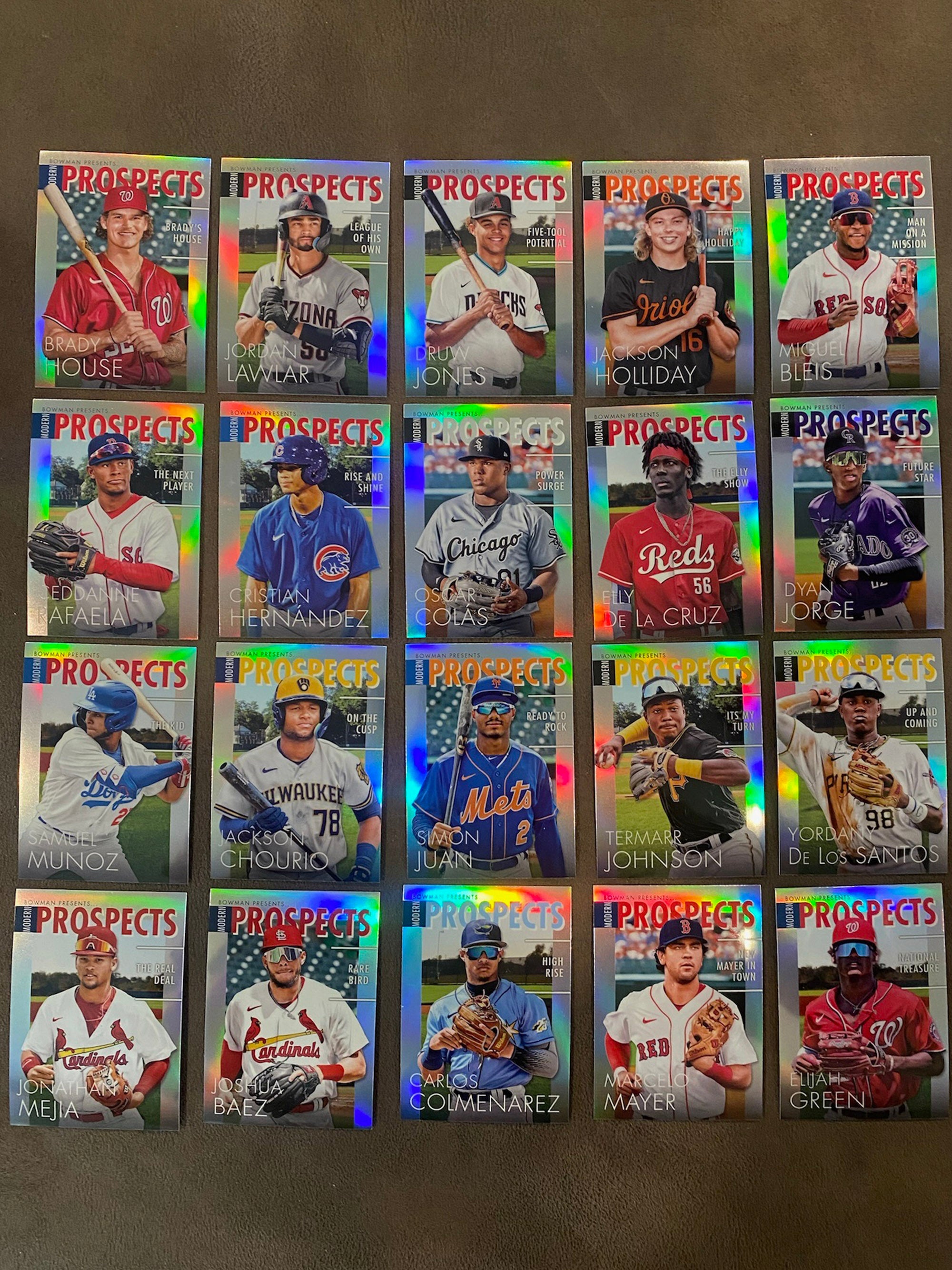Modern Prospects (20 Cards) - 2023 Bowman - Complete Set – Western NY ...
