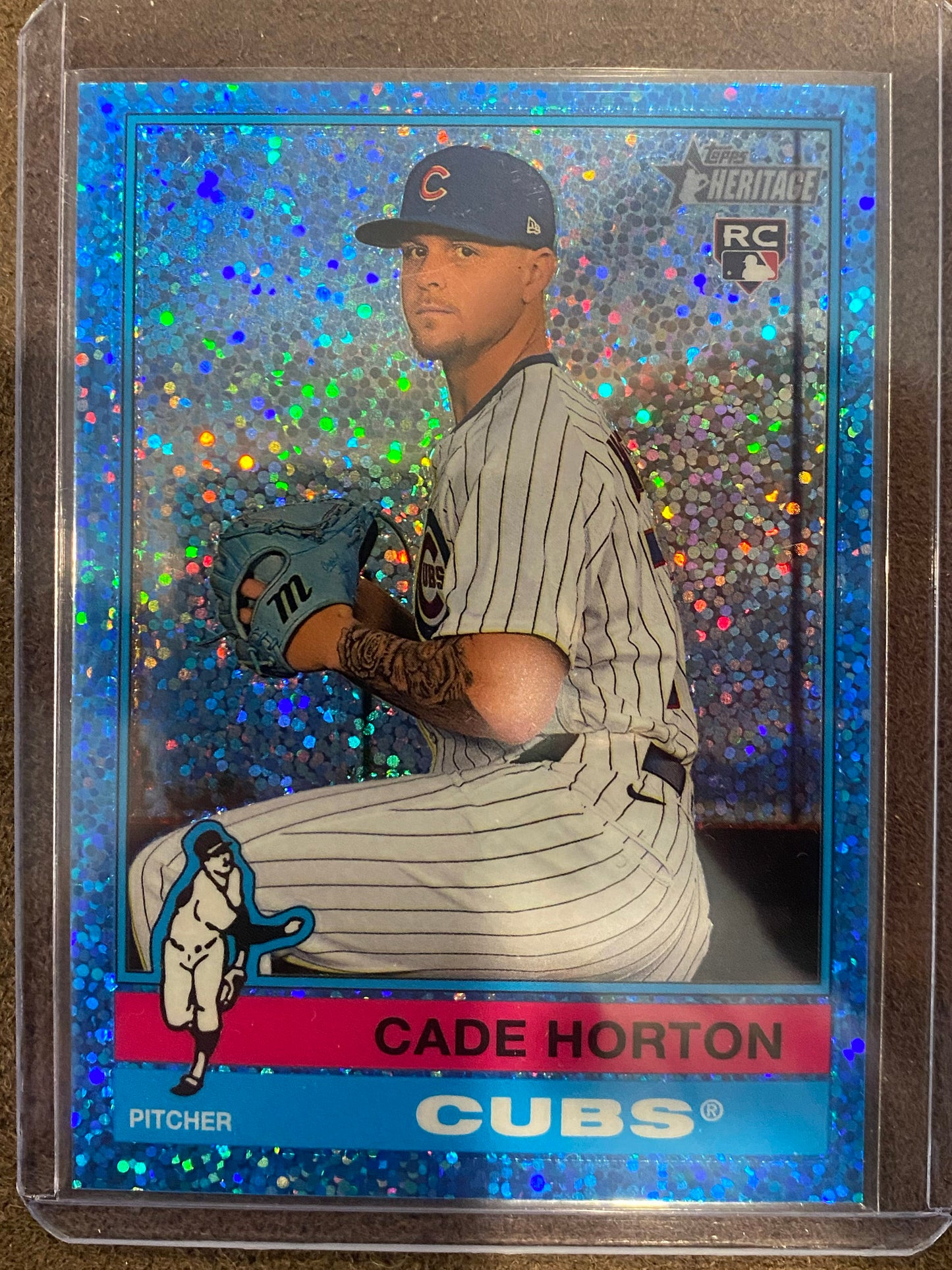 Cade Horton - 2025 Topps Heritage High Number - Rookie Blue Sparkle - Cubs