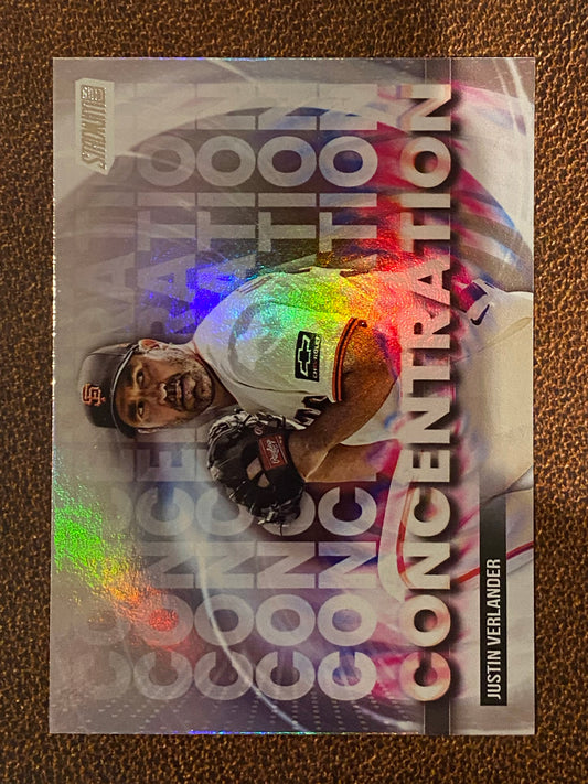 Justin Verlander - 2025 Topps Stadium Club - Concentration Insert - Giants
