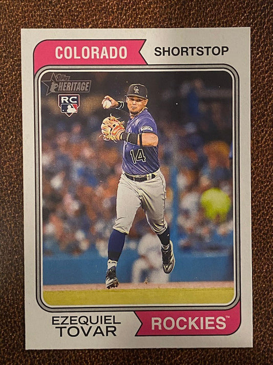 Ezequiel Tovar - 2023 Topps Heritage - Base Card - Rockies