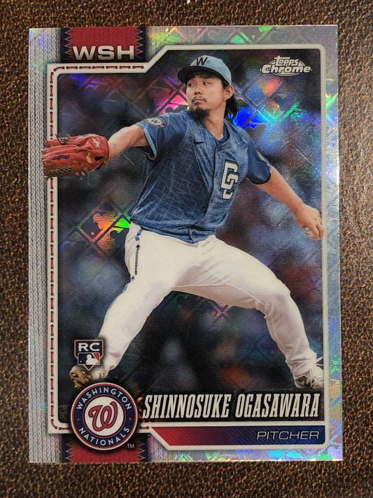 Shinnosuke Ogasawara - 2026 Topps Chrome Logofractor - Base Logofractor - Nationals