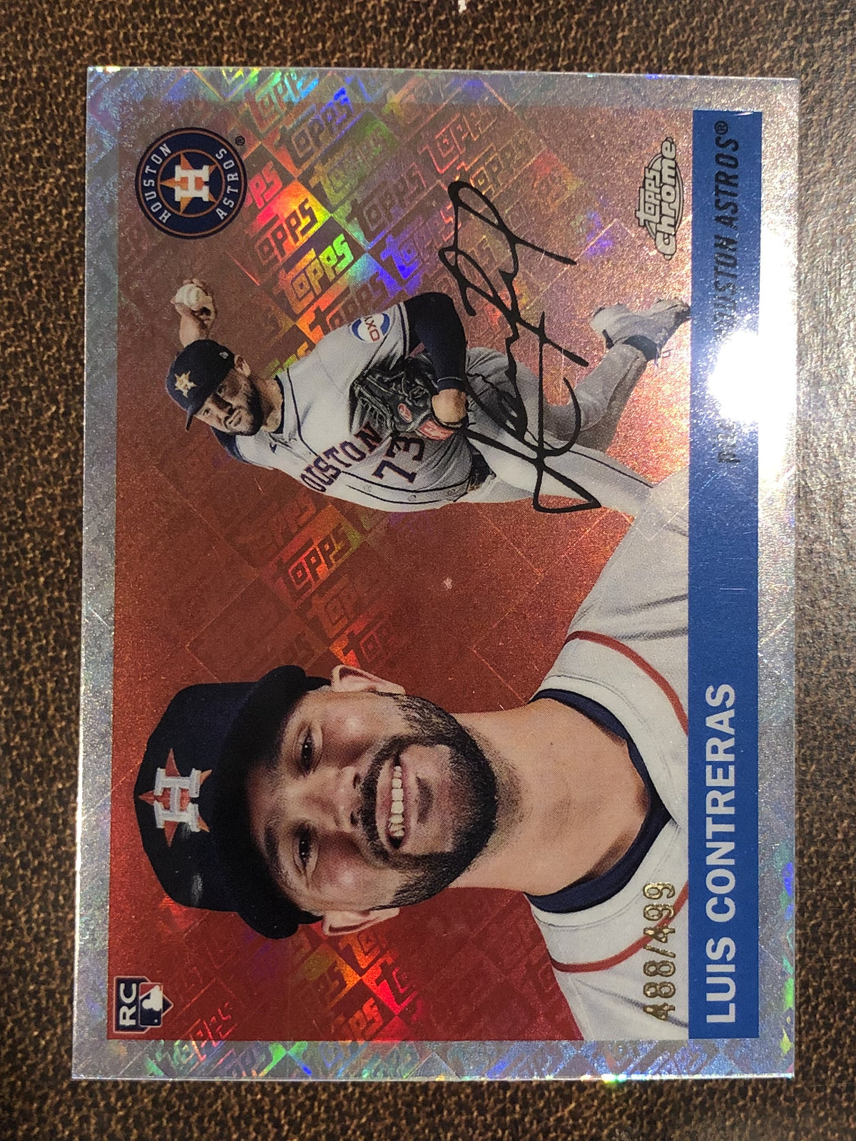 Luis Contreras - 2025 Topps Chrome Platinum - Topps Logo /499 - Astros