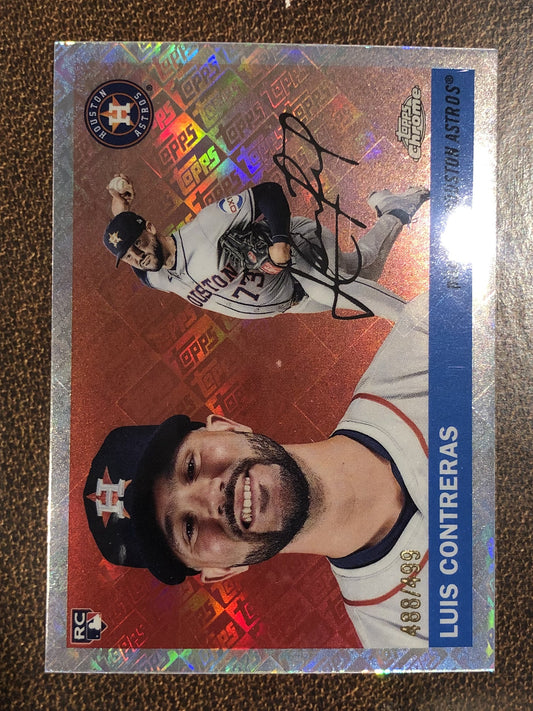 Luis Contreras - 2025 Topps Chrome Platinum - Topps Logo /499 - Astros
