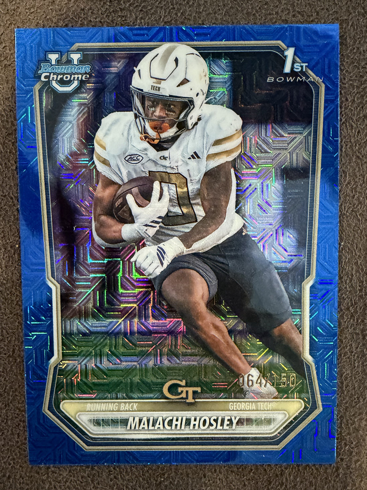 Malachi Hosley - 2026 Bowman Chrome - BLUE 1st MOJO /150 - Georgia Tech