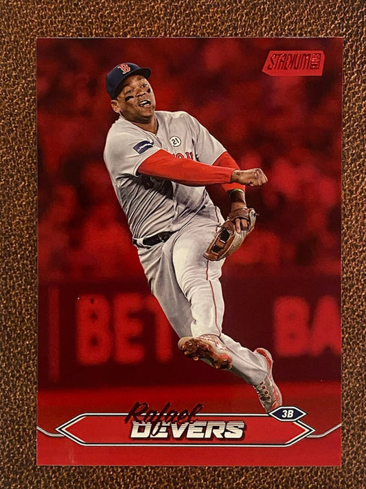 Rafael Devers - 2024 Topps Stadium Club - Red Foil - Red Sox