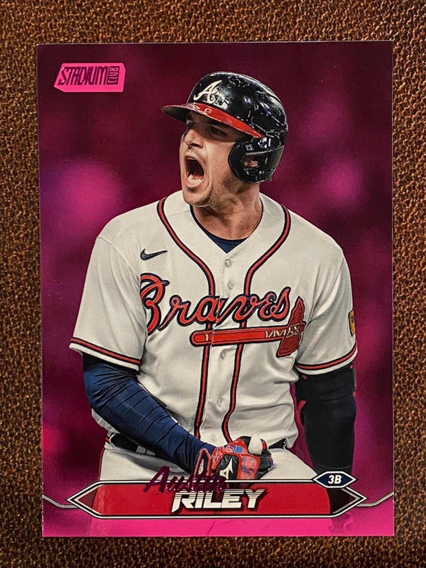 Austin Riley - 2024 Topps Stadium Club - Pink Foil - Braves