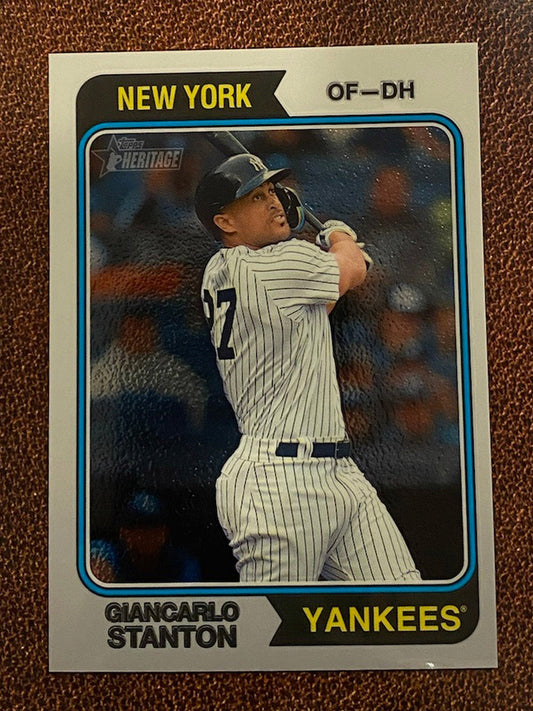 Giancarlo Stanton - 2023 Topps Heritage - Chrome /999 - Yankees
