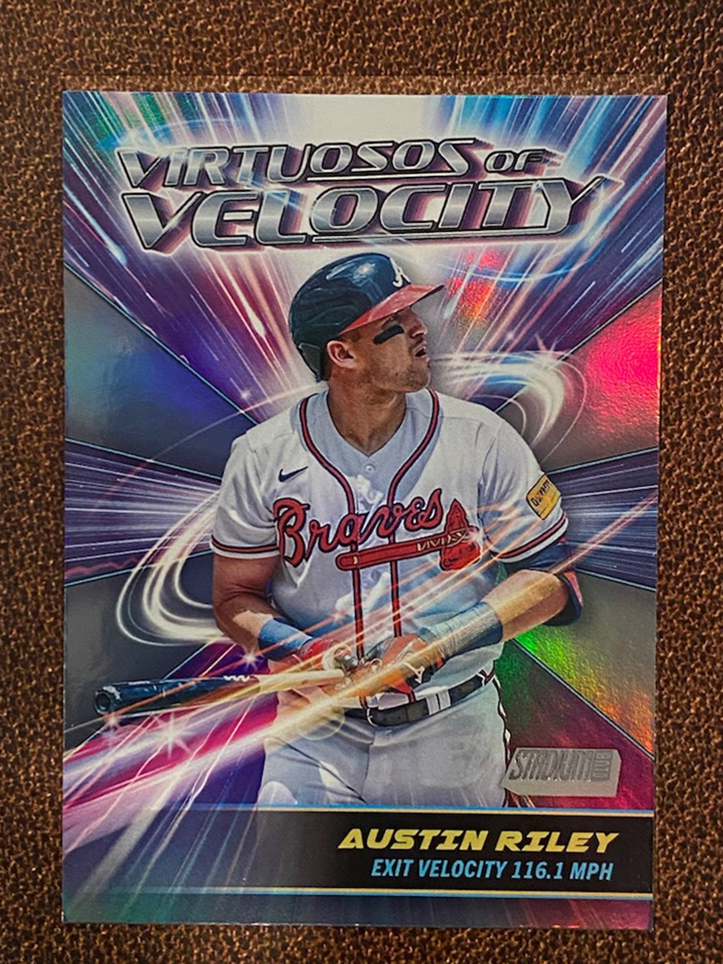 Austin Riley - 2024 Topps Stadium Club - Virtuosos Of Velocity - Braves