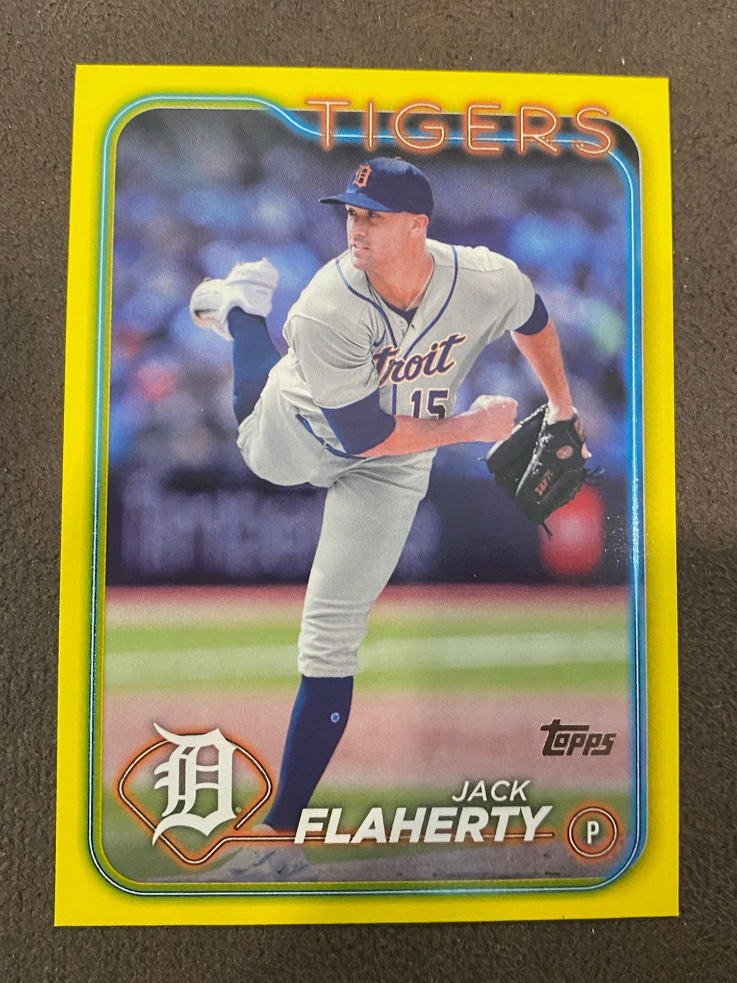 Jack Flaherty - 2024 Topps Series 2 - Yellow Parallels - Tigers