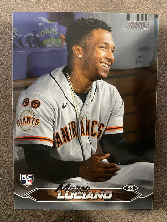 Marco Luciano - 2024 Topps Stadium Club - Black Foil - Giants