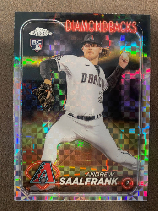 Andrew Saalfrank - 2024 Topps Chrome - XFractor - Diamondbacks