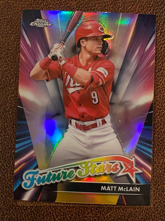 Matt McLain - 2024 Topps Chrome Update - Future Star Refractor - Reds