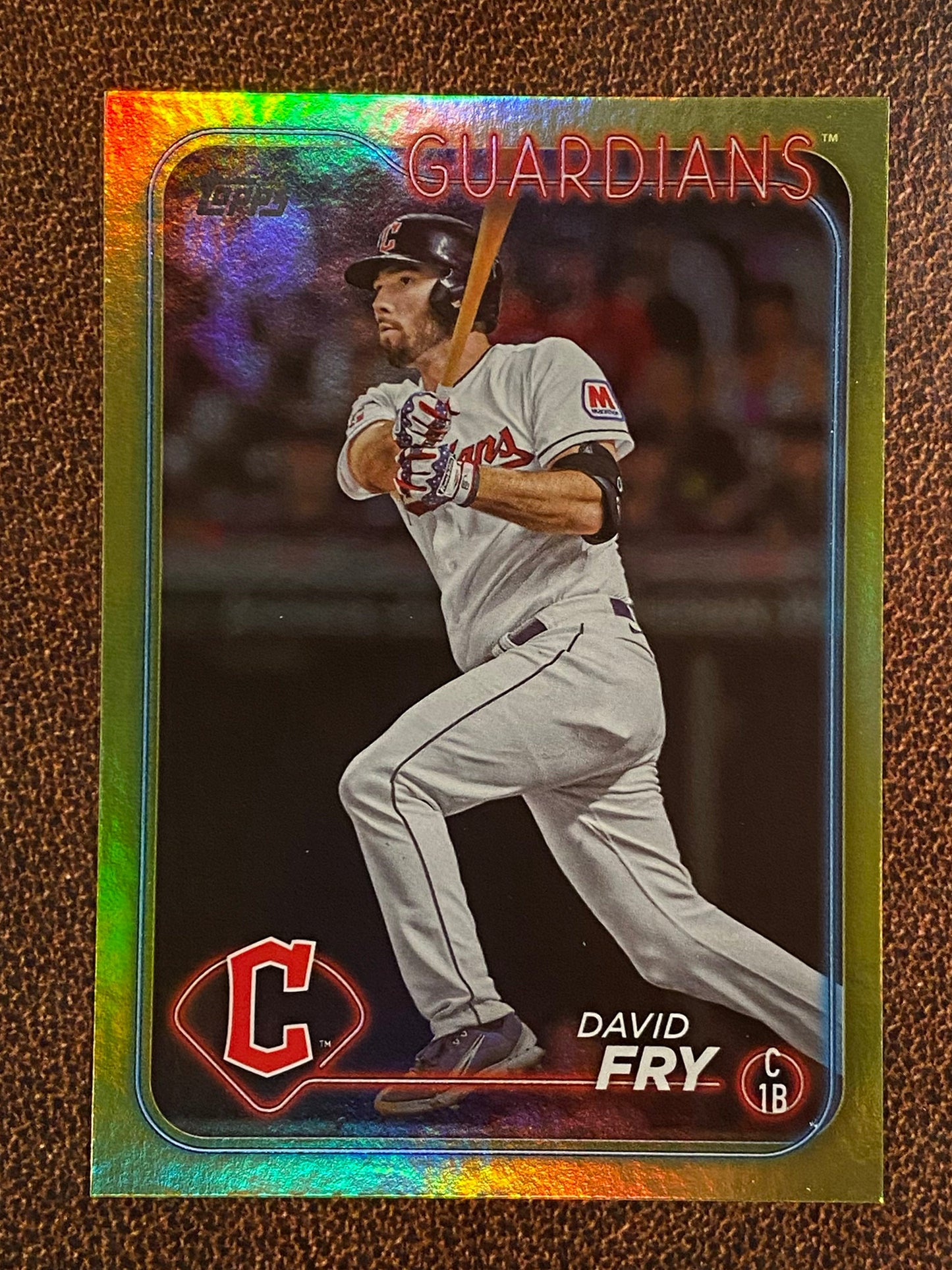 David Fry - 2024 Topps Series 2 - Yellow Foils - Guardians