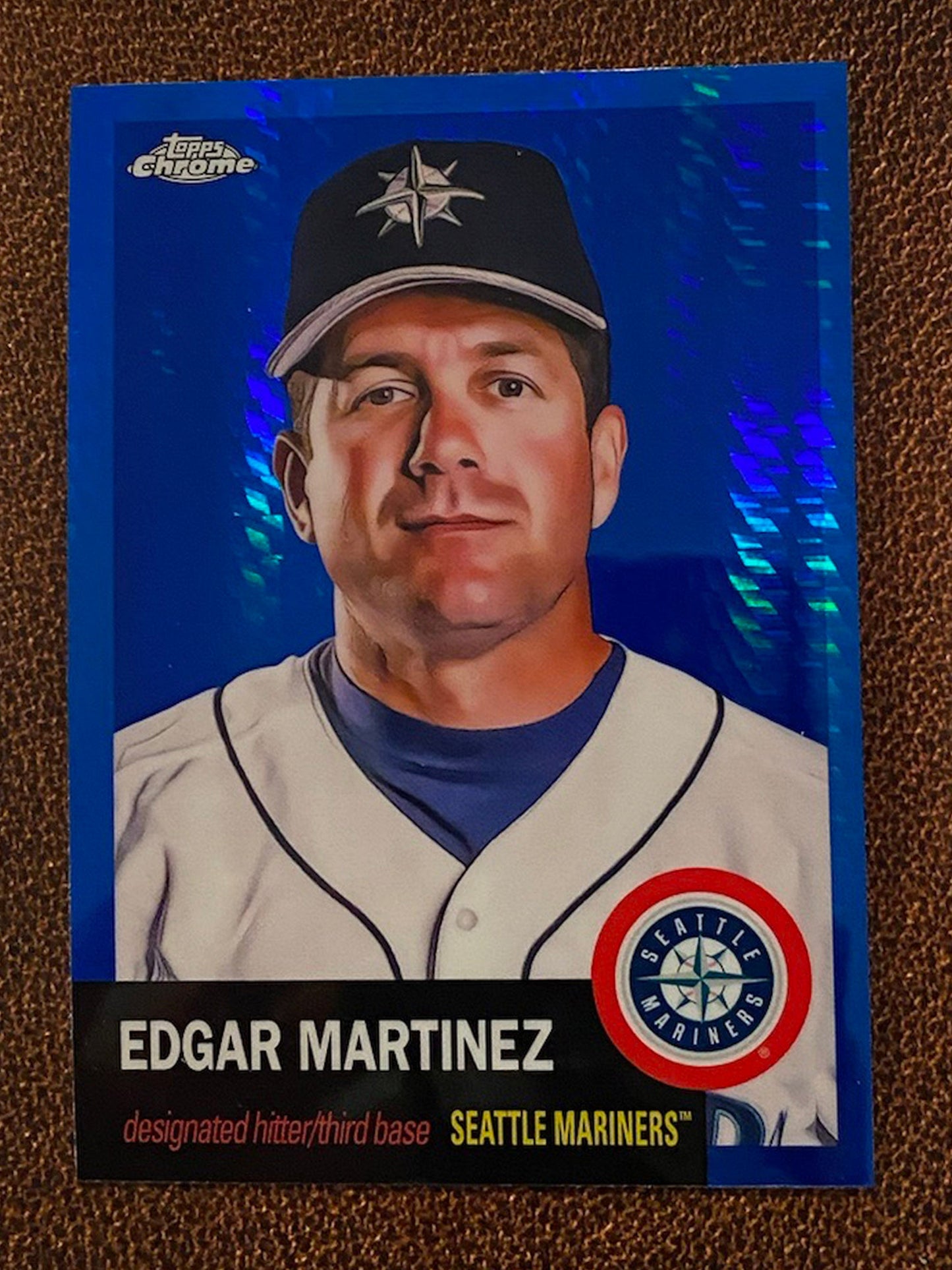 Edgar Martinez - 2022 Topps Chrome Platinum Anniversary - Blue Prism - Mariners