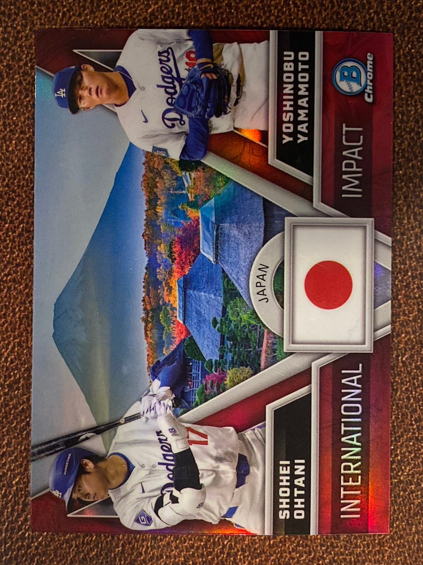 Shohei Ohtani / Yashinobu Yamamoto - 2024 Bowman Chrome - International Impact - Dodgers