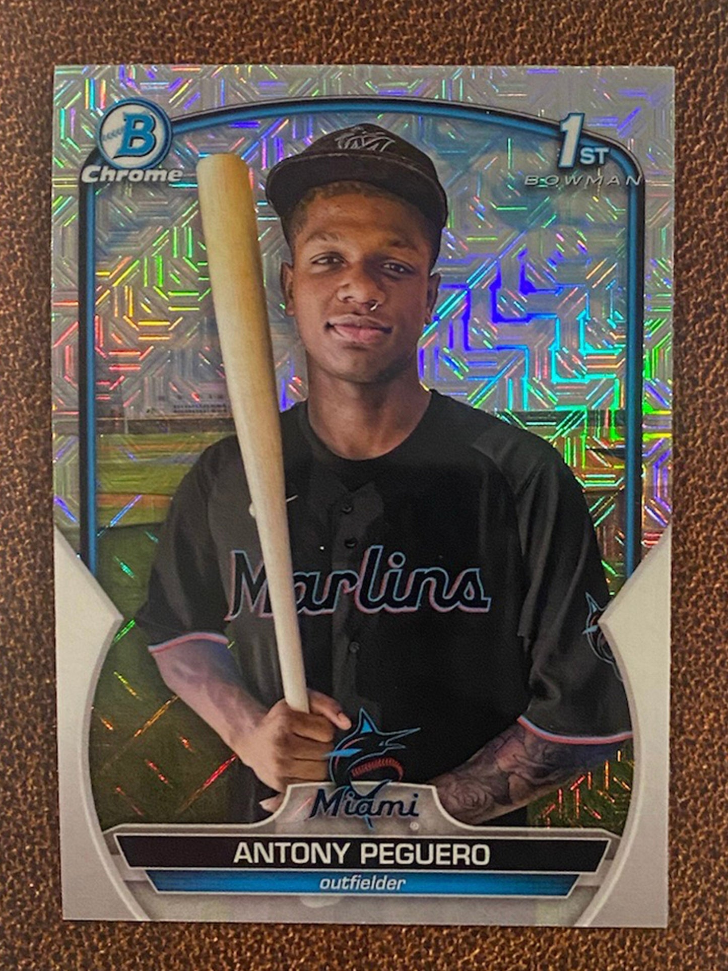 Antony Peguero - 2023 Bowman - Mega Box Mojo Refractor - Marlins