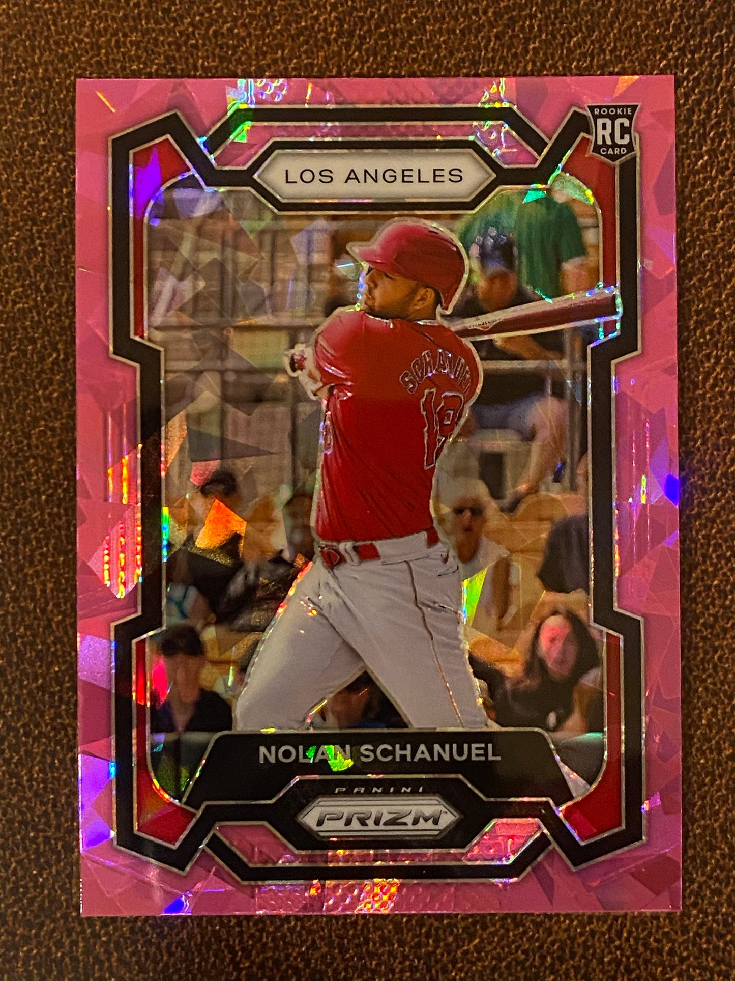 Nolan Schanuel - 2024 Panini Prizm - Pink Ice Mega - Angels
