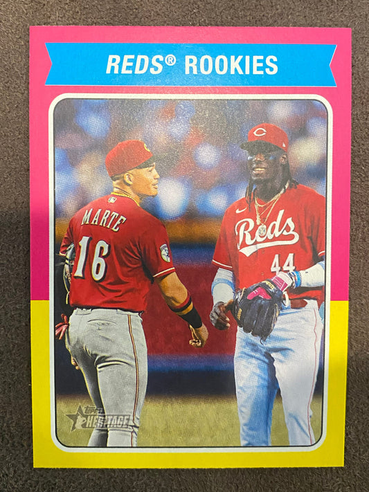 Elly De La Cruz / Noelvi Marte - 2024 Topps Heritage High Number - Combo Card - Reds