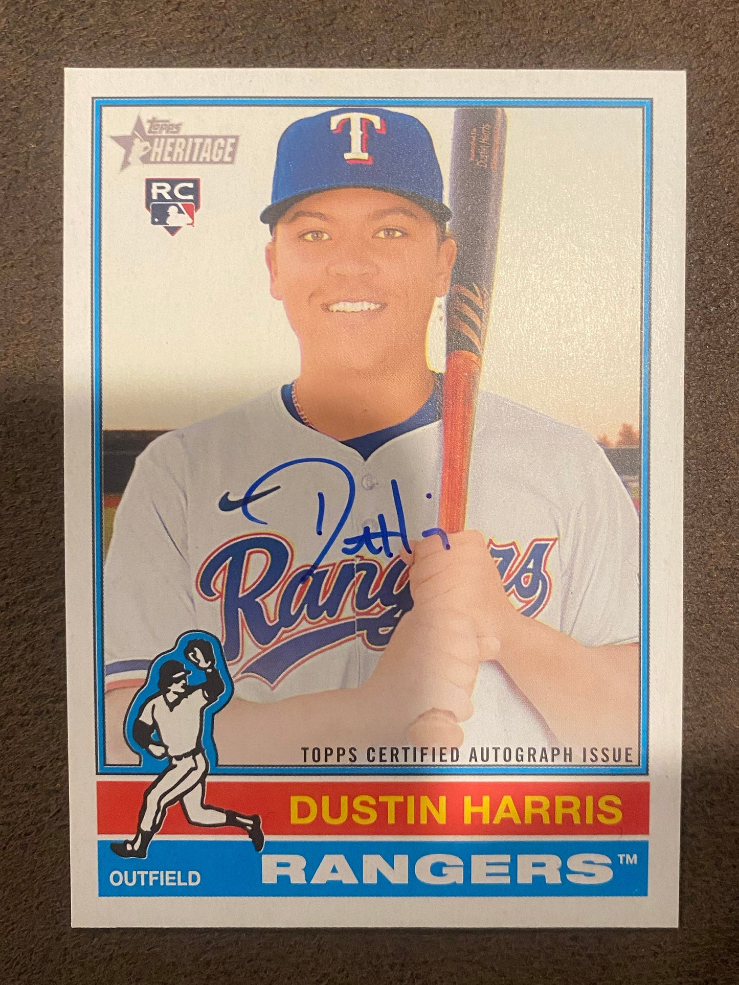 Dustin Harris - 2025 Topps Heritage - Real One AUTO - Rangers