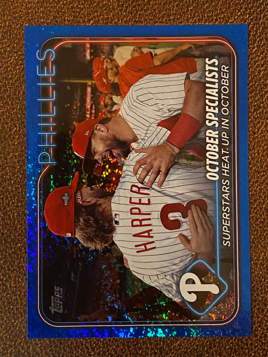 Brycer Harper/Kyle Schwarber - 2024 Topps Series 1 - Blue /999 - Phillies