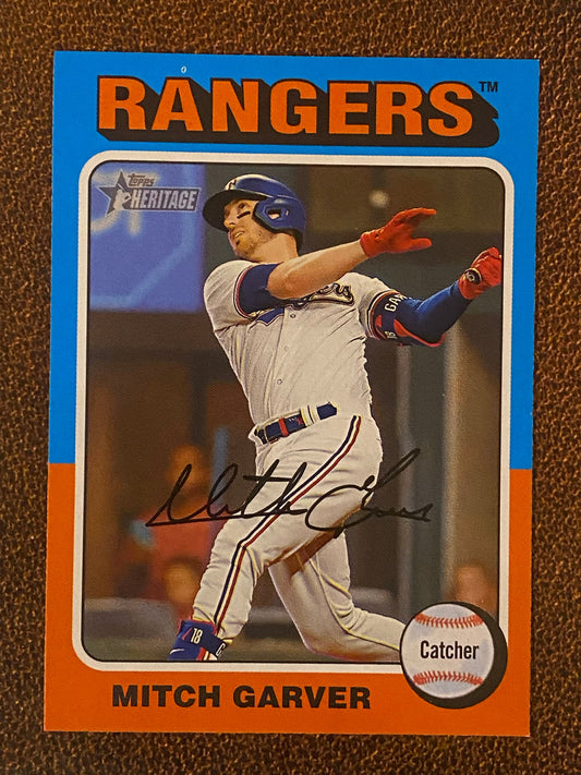 Mitch Garver - 2024 Topps Heritage - Low Number Short Prints - Rangers