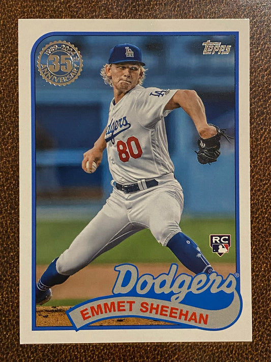 Emmet Sheehan - 2024 Topps Series1 - 1989 Inserts - Dodgers