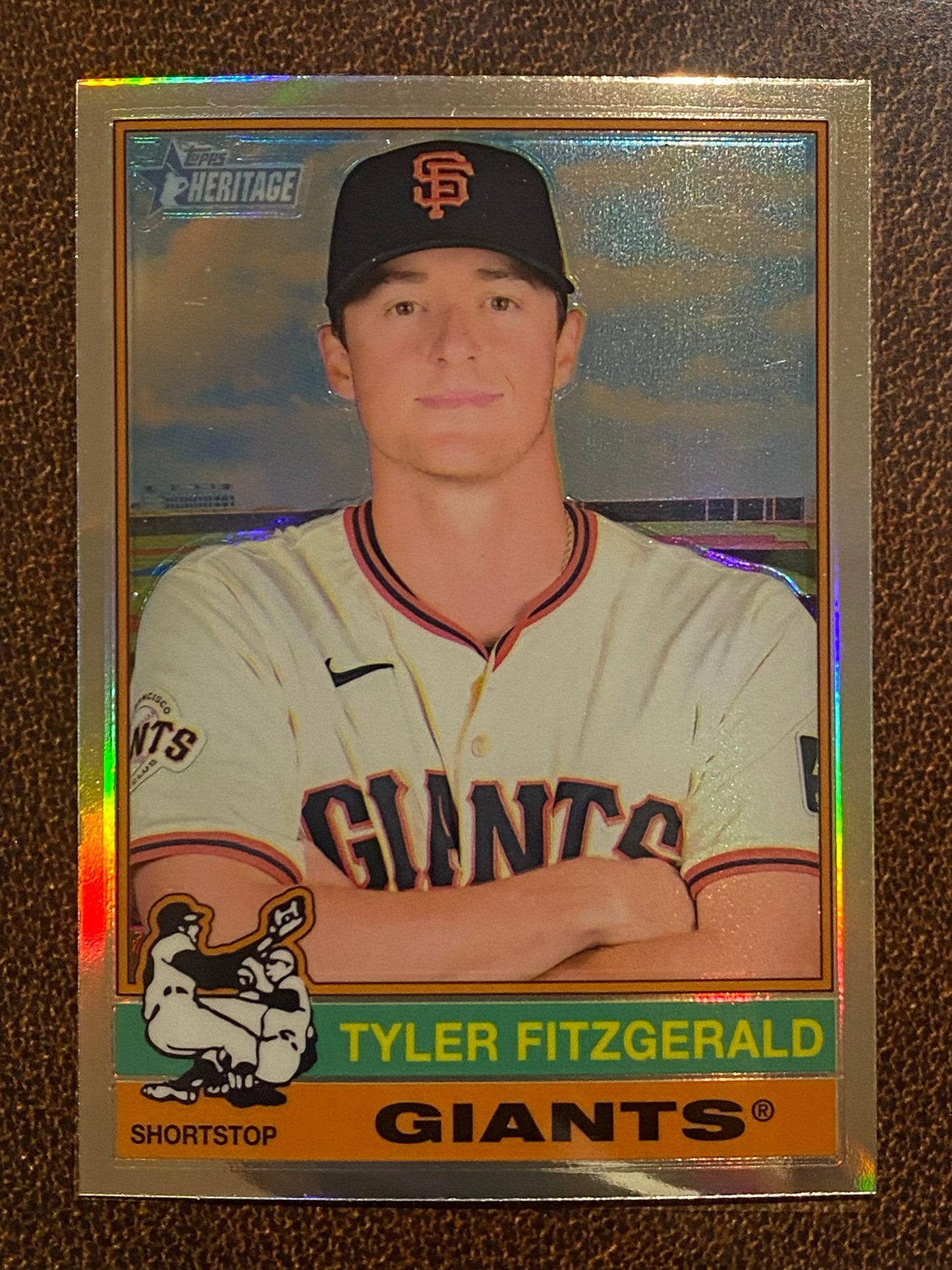 Tyler Fitzgerald - 2025 Topps Heritage - Refractor - Giants