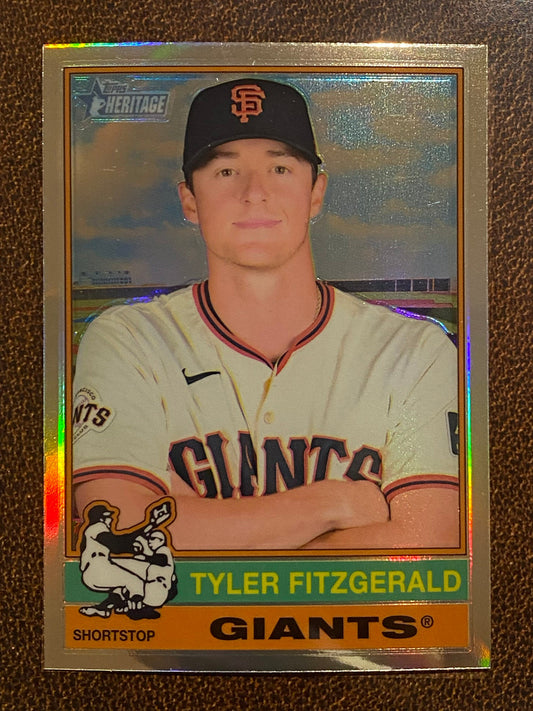 Tyler Fitzgerald - 2025 Topps Heritage - Refractor - Giants