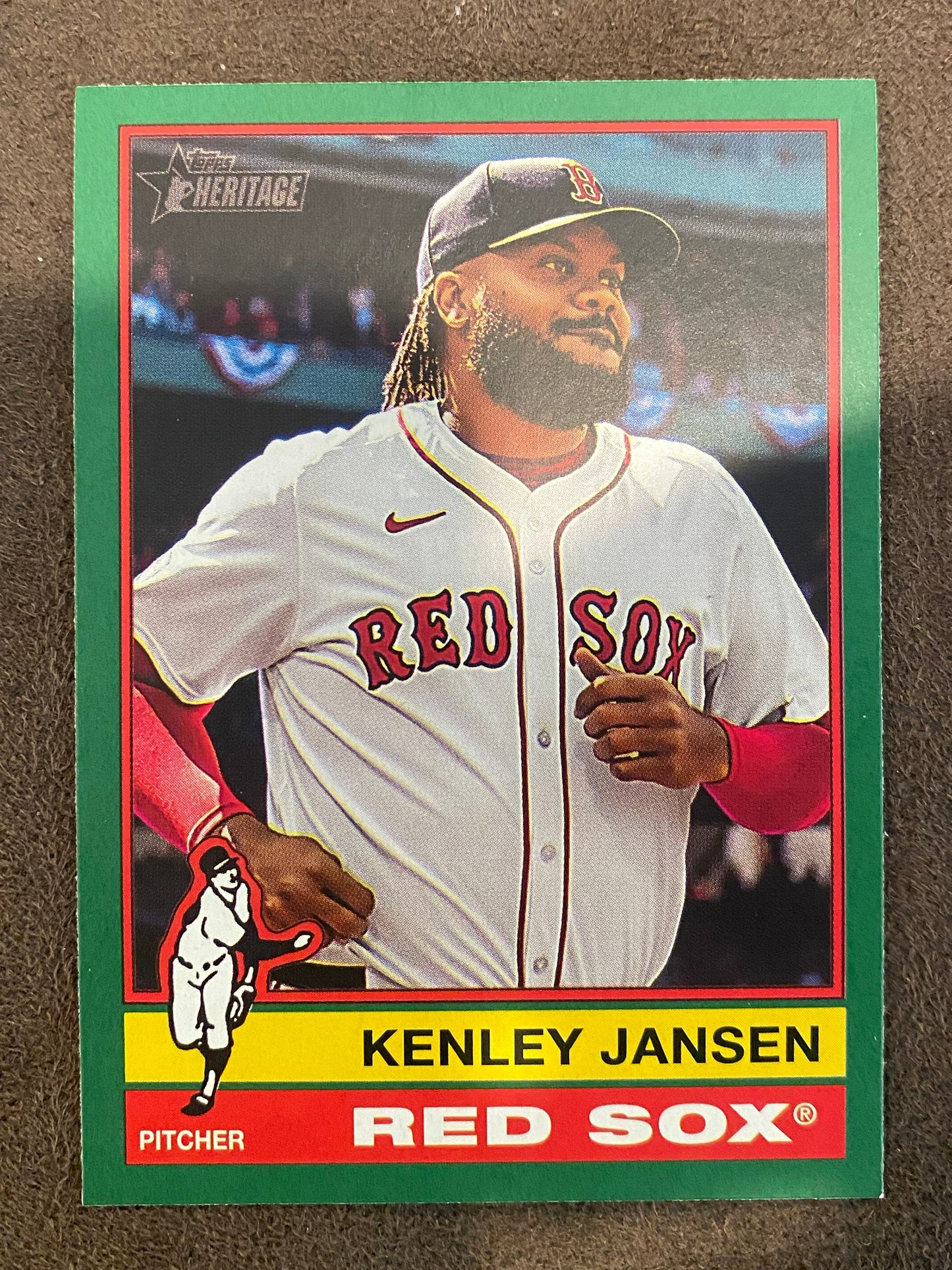 Kenley Jansen - 2025 Topps Heritage - Green Borders - Red Sox