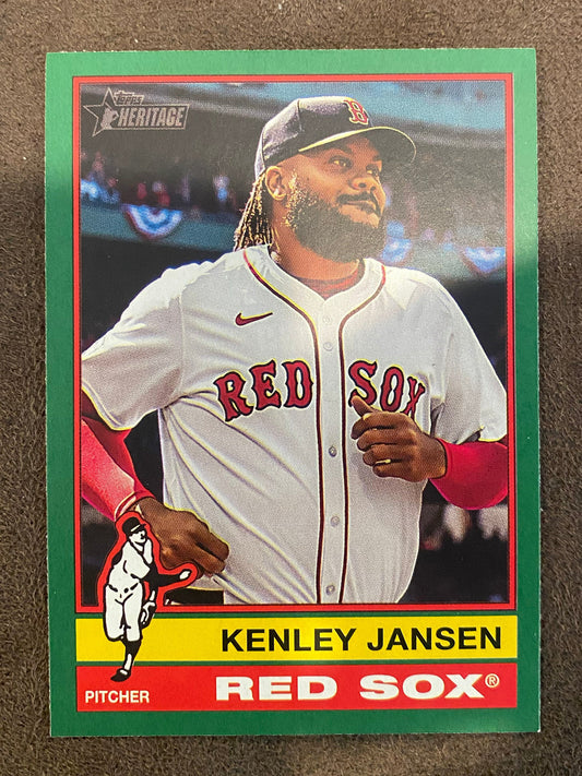 Kenley Jansen - 2025 Topps Heritage - Green Borders - Red Sox