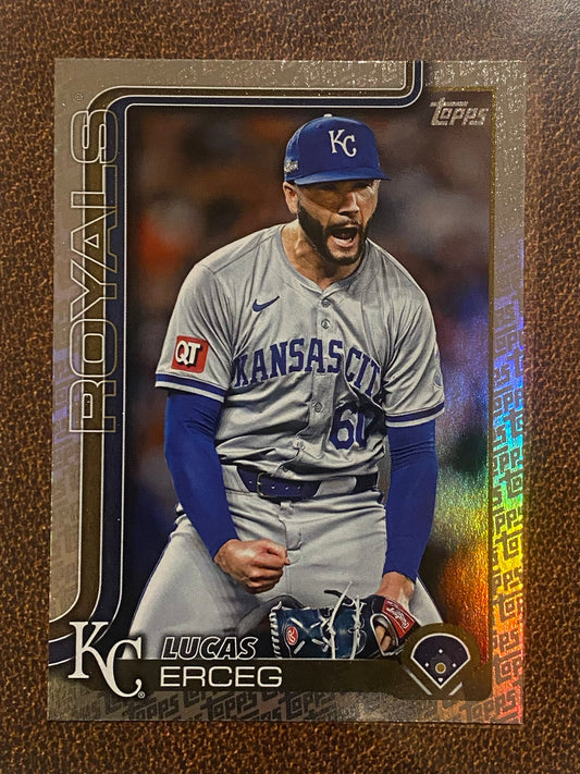 Lucas Erceg - 2025 Topps Series 2 - Fanatics Exclusive Topps Foil Border - Royals
