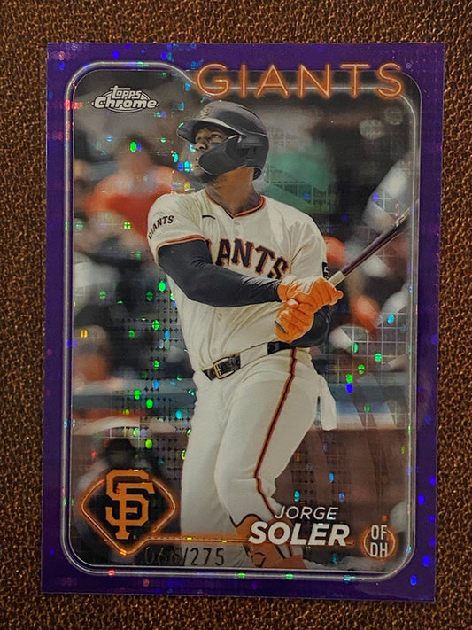 Jorge Soler - 2024 Topps Chrome - Purple /275 - Giants