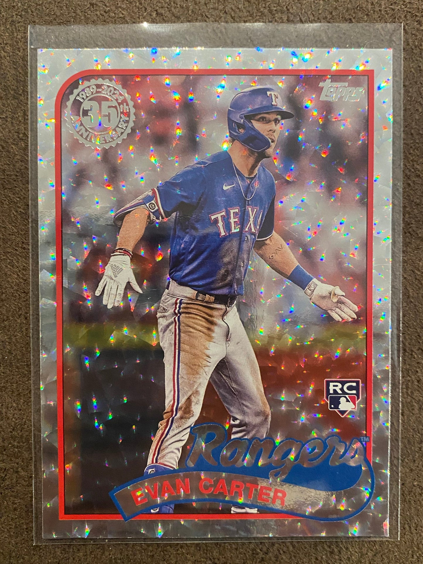 Evan Carter - 2024 Topps Series 2 - Foilboards - Rangers