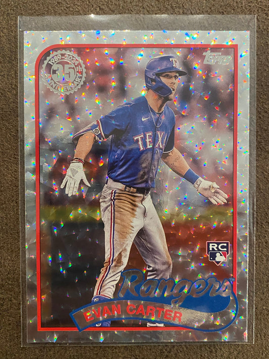 Evan Carter - 2024 Topps Series 2 - Foilboards - Rangers