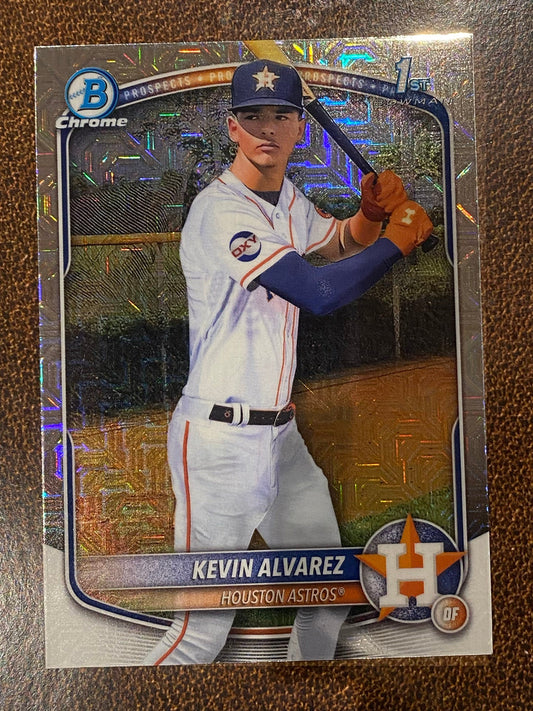Kevin Alvarez - 2025 Bowman Chrome - 1st Mojo - Astros