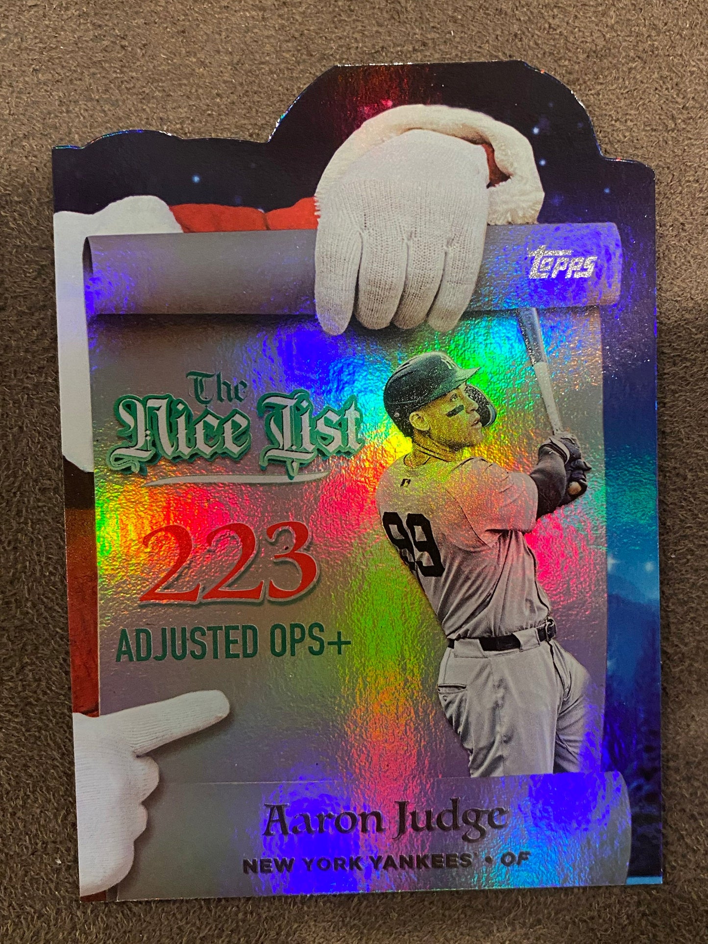 Aaron Judge - 2025 Topps Holiday - The Nice List (OPS) - Yankees