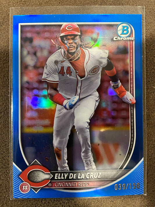 Elly De La Cruz - 2025 Bowman Chrome - Blue Refractor /150 - Reds