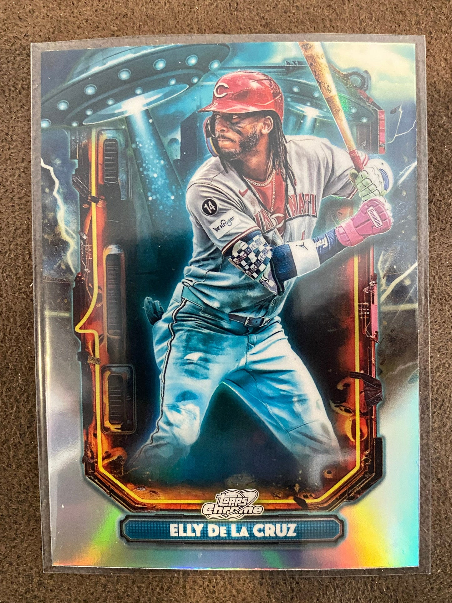 Elly De La Cruz - 2025 Topps Chrome Cosmic - Extraterrestrial Talent Insert - Reds