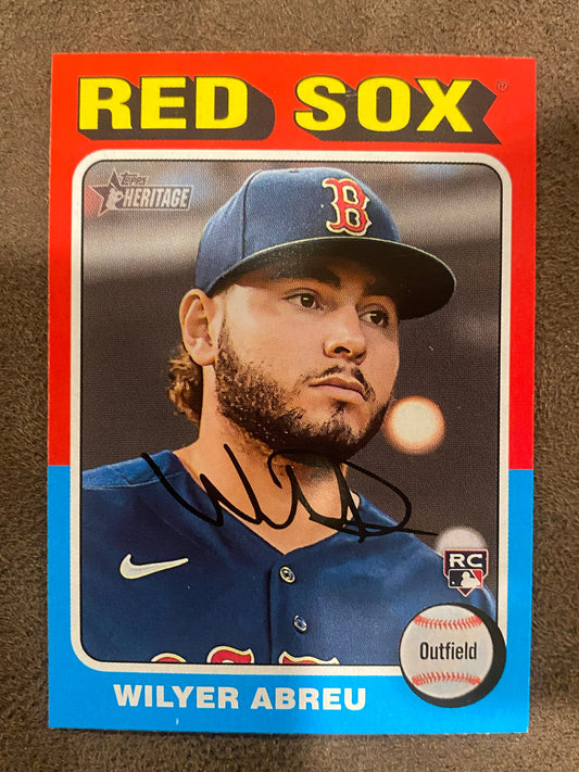 Wilyer Abreu - 2024 Topps Heritage - Base - Red Sox