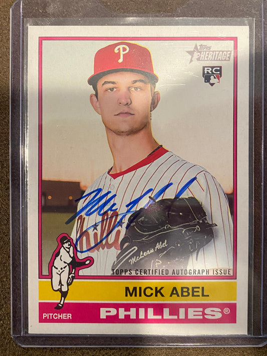 Mick Abel - 2025 Topps Heritage High Number - Real One Rookie AUTO - Twins
