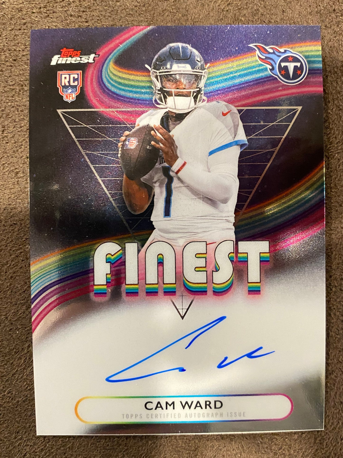 Cam Ward - 2025 Topps Finest - Rookie Finest AUTO - Titans