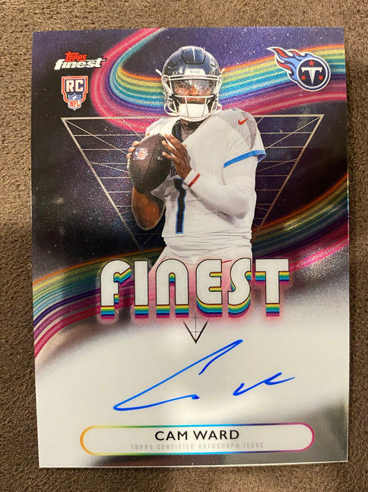 Cam Ward - 2025 Topps Finest - Rookie Finest AUTO - Titans
