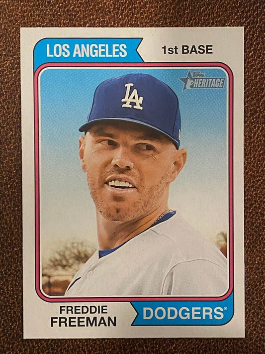 Freddie Freeman - 2023 Topps Heritage - Base Card - Dodgers