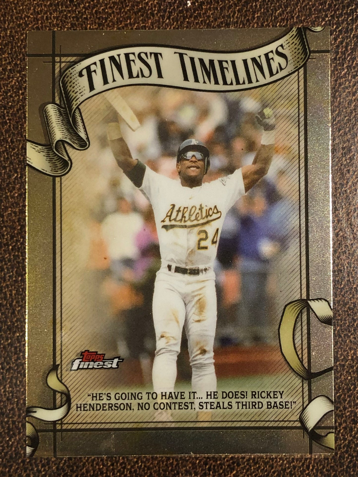 Rickey Henderson - 2026 Topps Finest - Timelines - Athletics