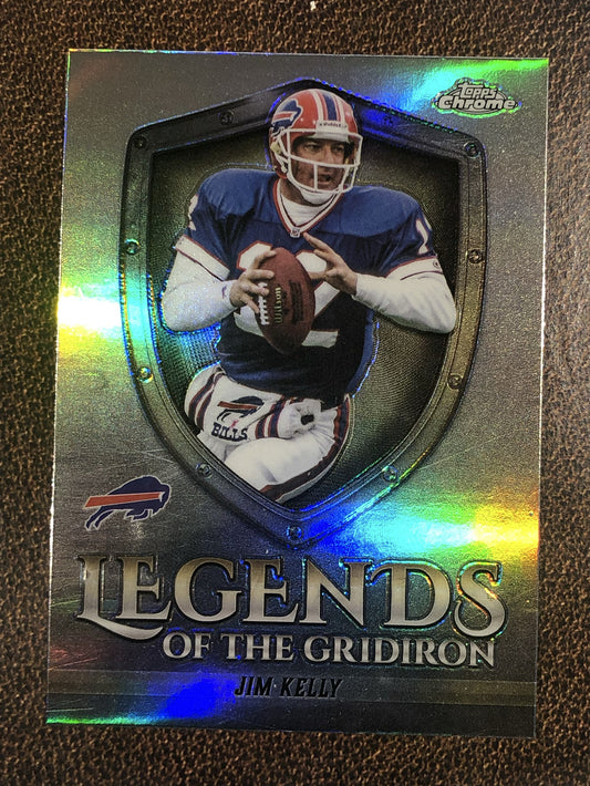 Jim Kelly - 2025 Topps Chrome - Legends of the Gridiron Refractor - Bills
