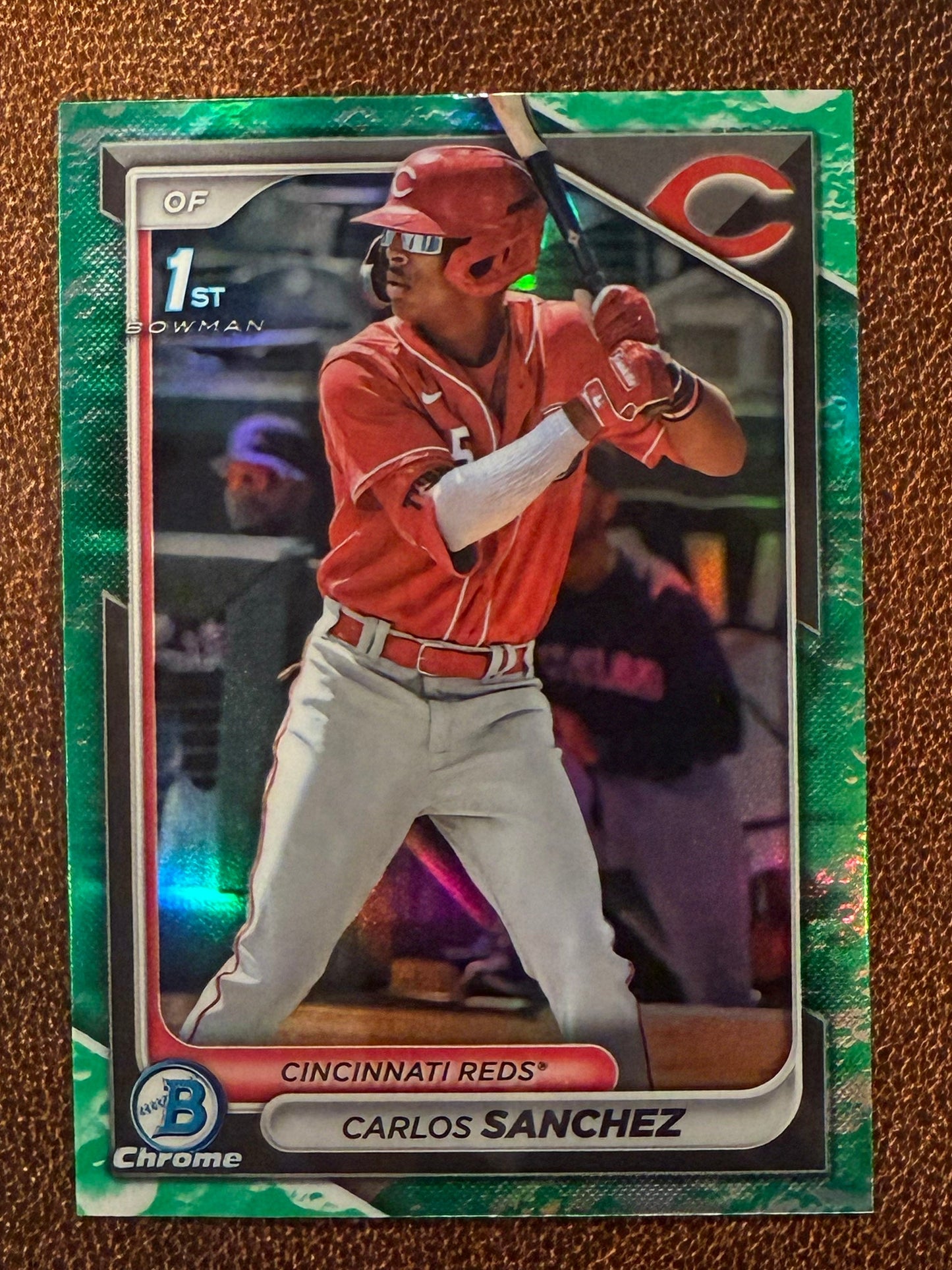 Carlos Sanchez - 2024 Bowman - Chrome Lunar Glow - Reds