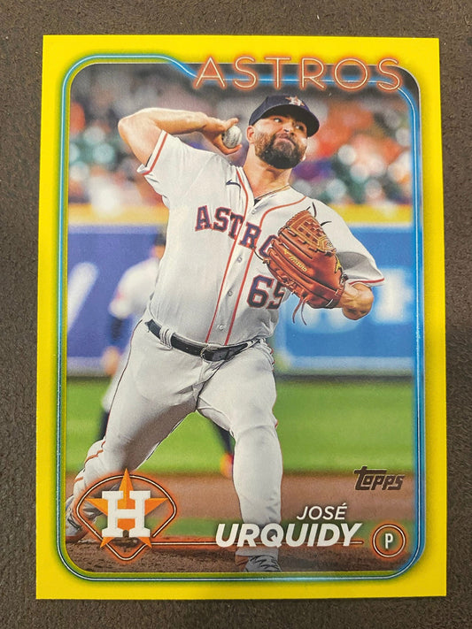 Jose Urquidy - 2024 Topps Series 2 - Yellow Parallels - Astros