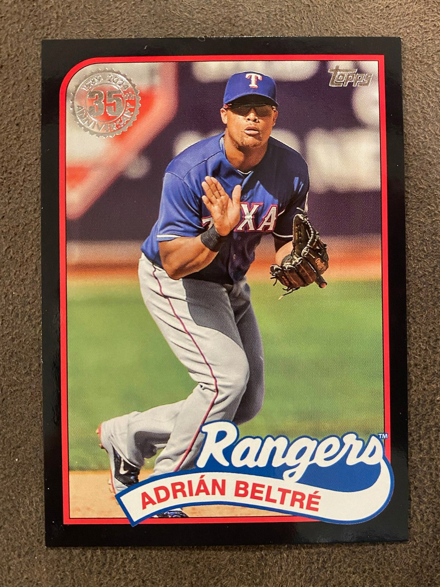 Adrian Beltre - 2024 Topps Series 2 - 1989 BLACK /299 - Rangers