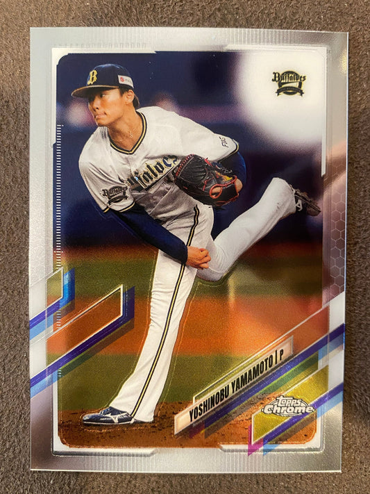 Yoshinobu Yamamoto - 2021 Topps NPB - Chrome - Dodgers