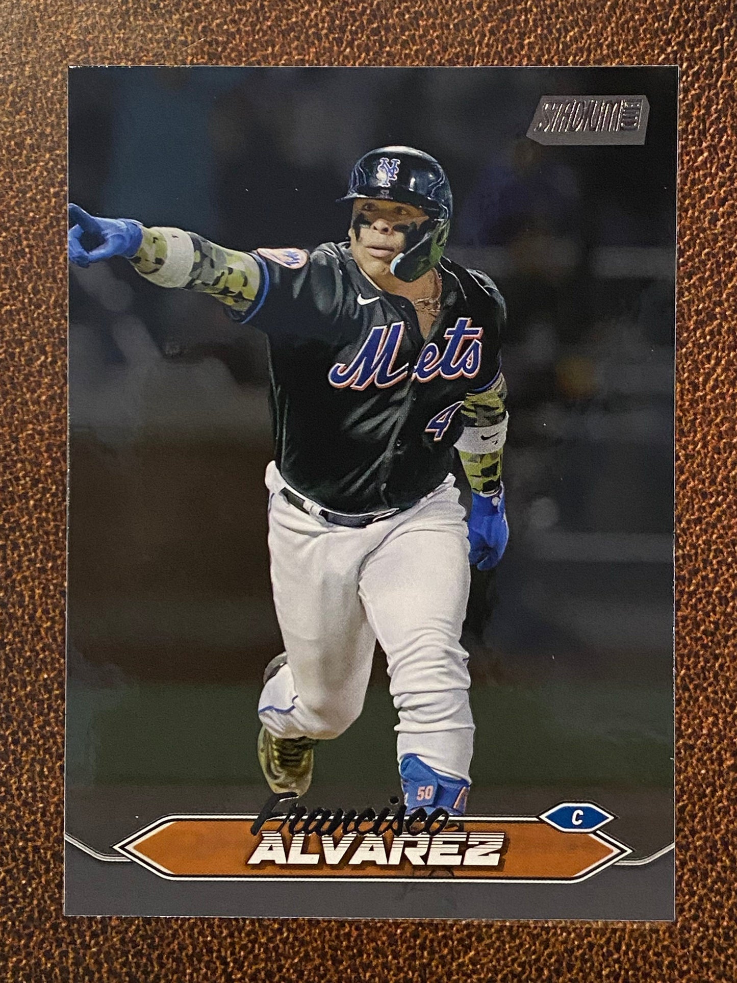Francisco Alvarez - 2024 Topps Stadium Club - Black Foil - Mets